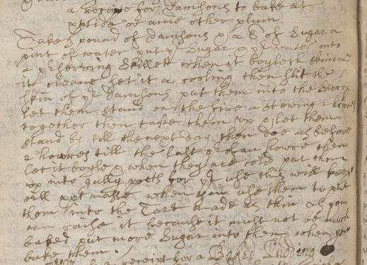 Recipe for Damson plum tart